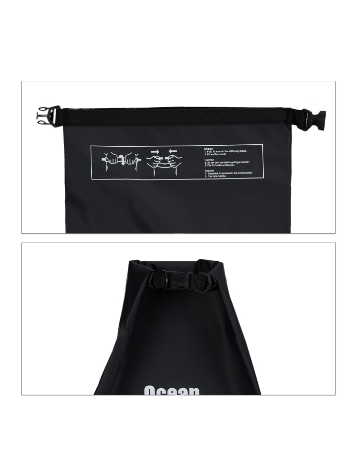 relaxdays Ocean Pack in Schwarz - 5 l günstig kaufen onesize