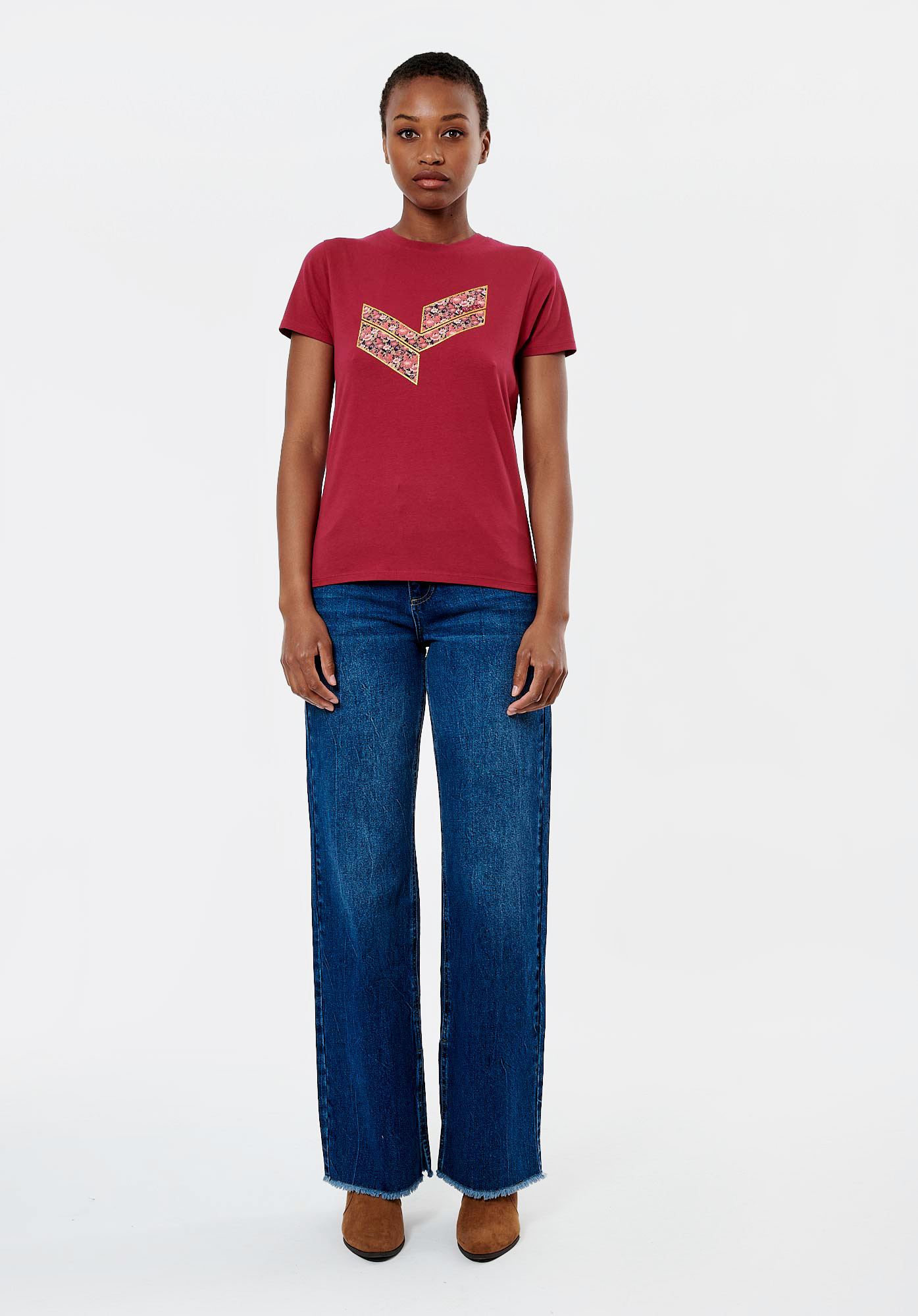 LOVET  T-shirt fuchsia Femme