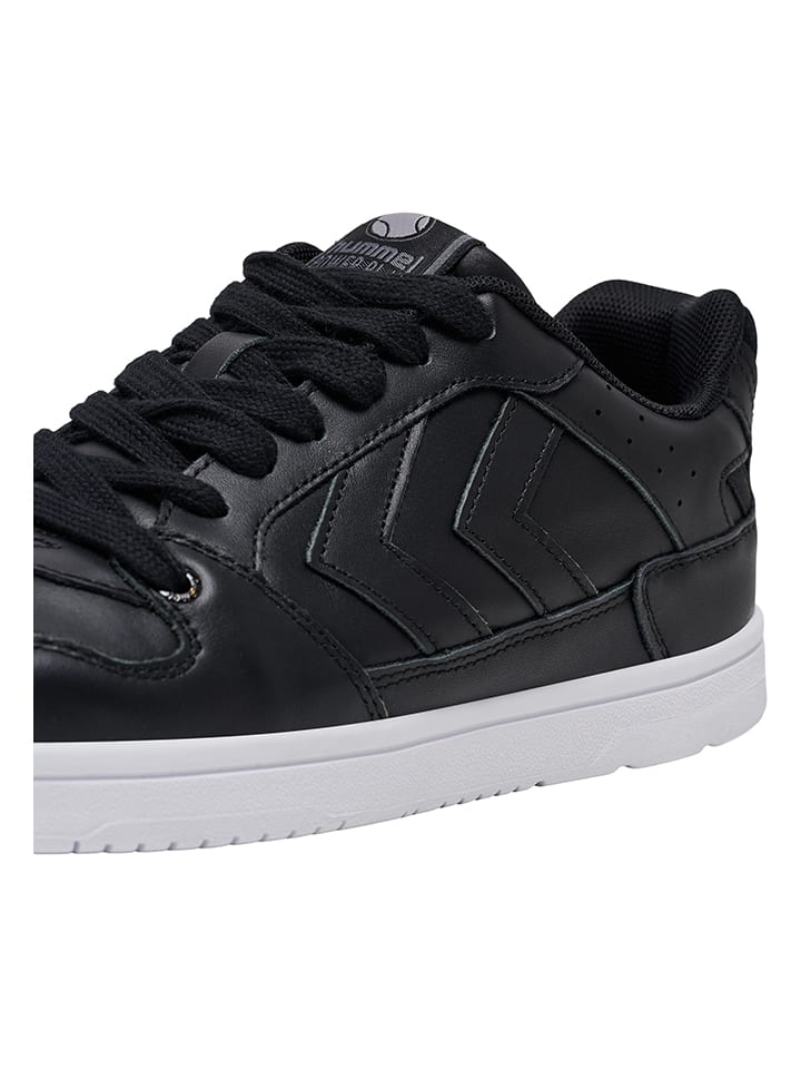 Hummel Leder-Sneakers  in Schwarz günstig kaufen