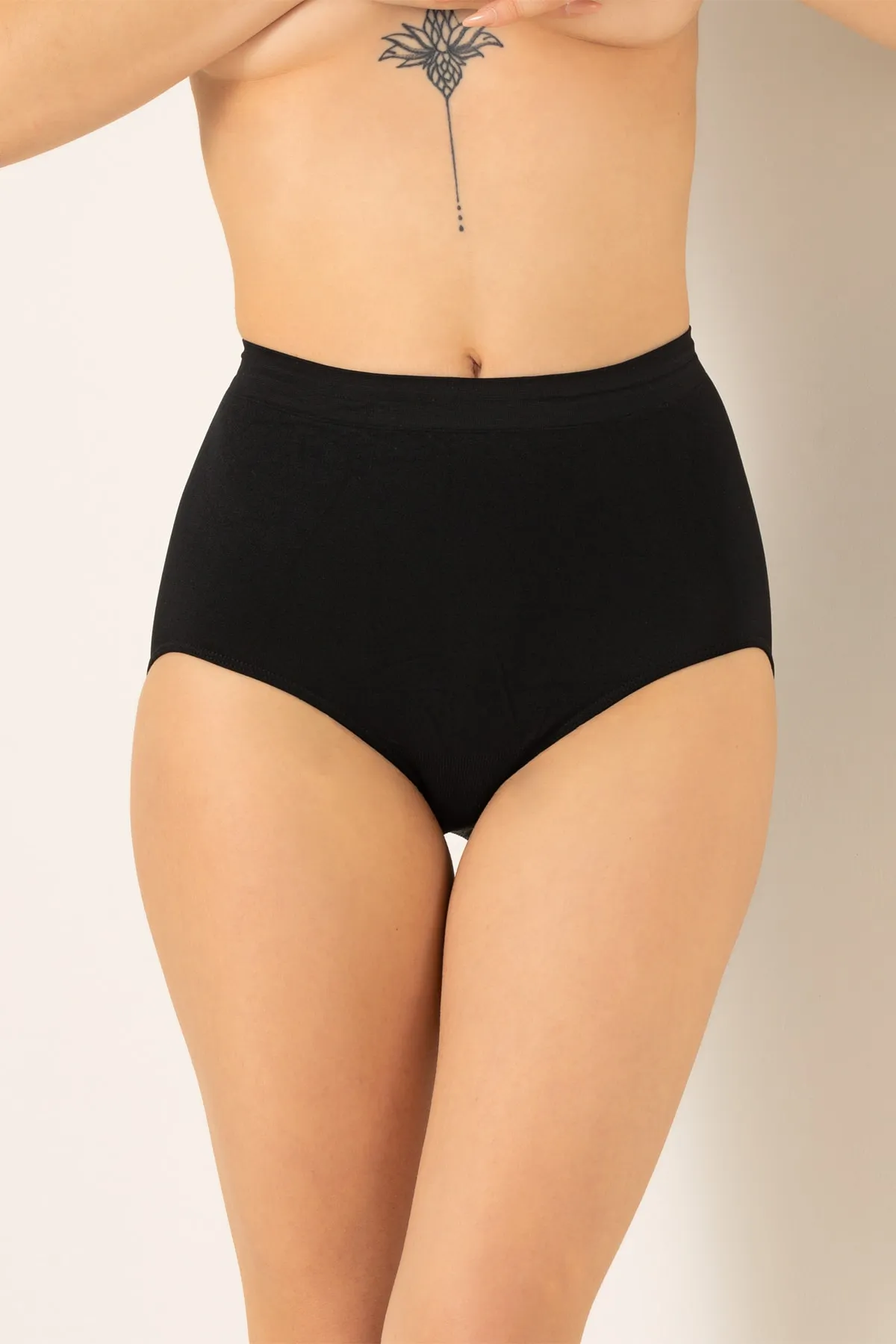 Doremi  Nahtloser, nahtloser Slip für Damen mit hoher Taille