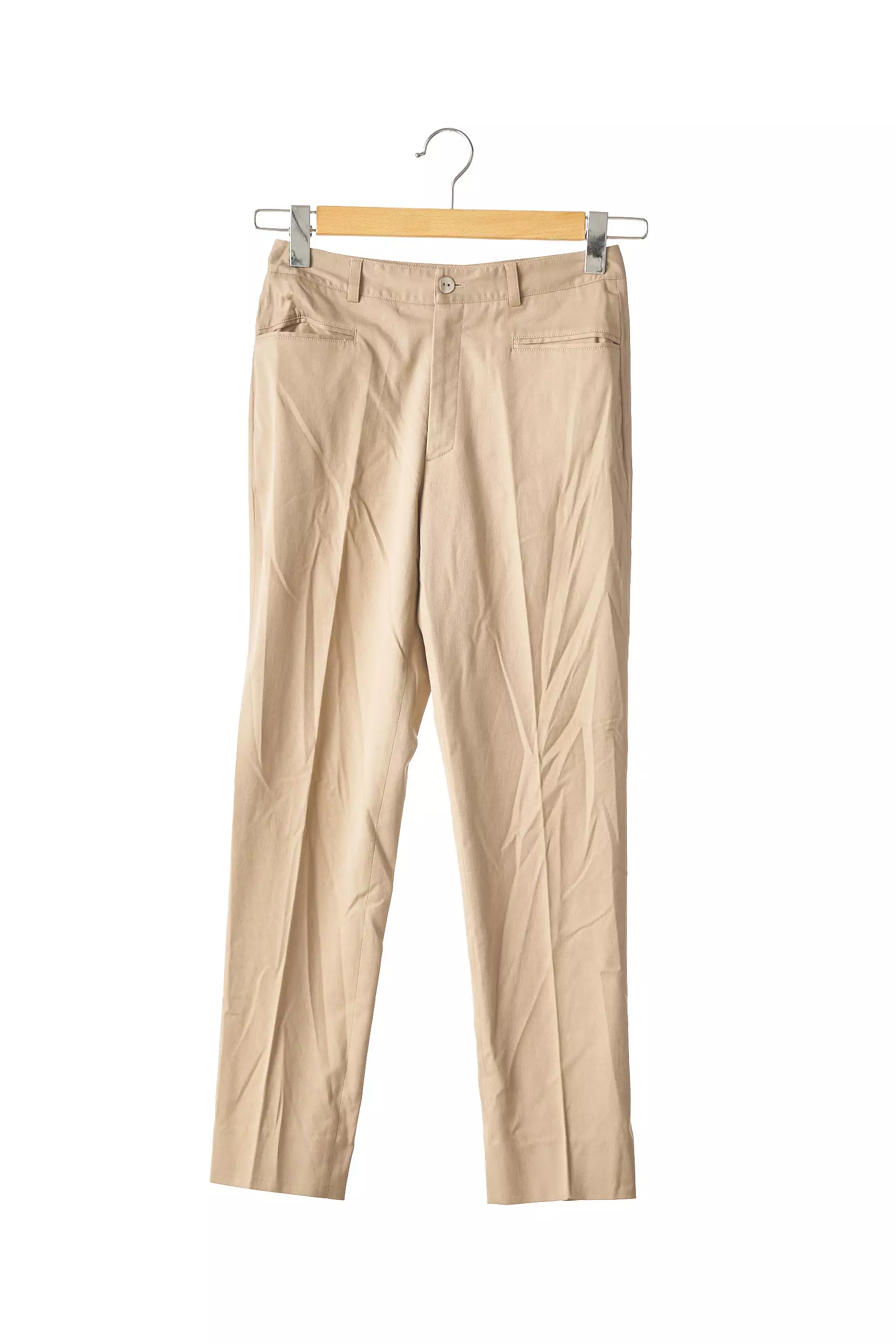 Bob Shop Pantalons Slim Femme couleur beige