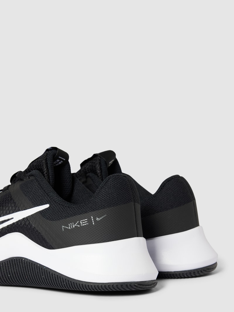 Sneaker mit Label-Print in schwarz