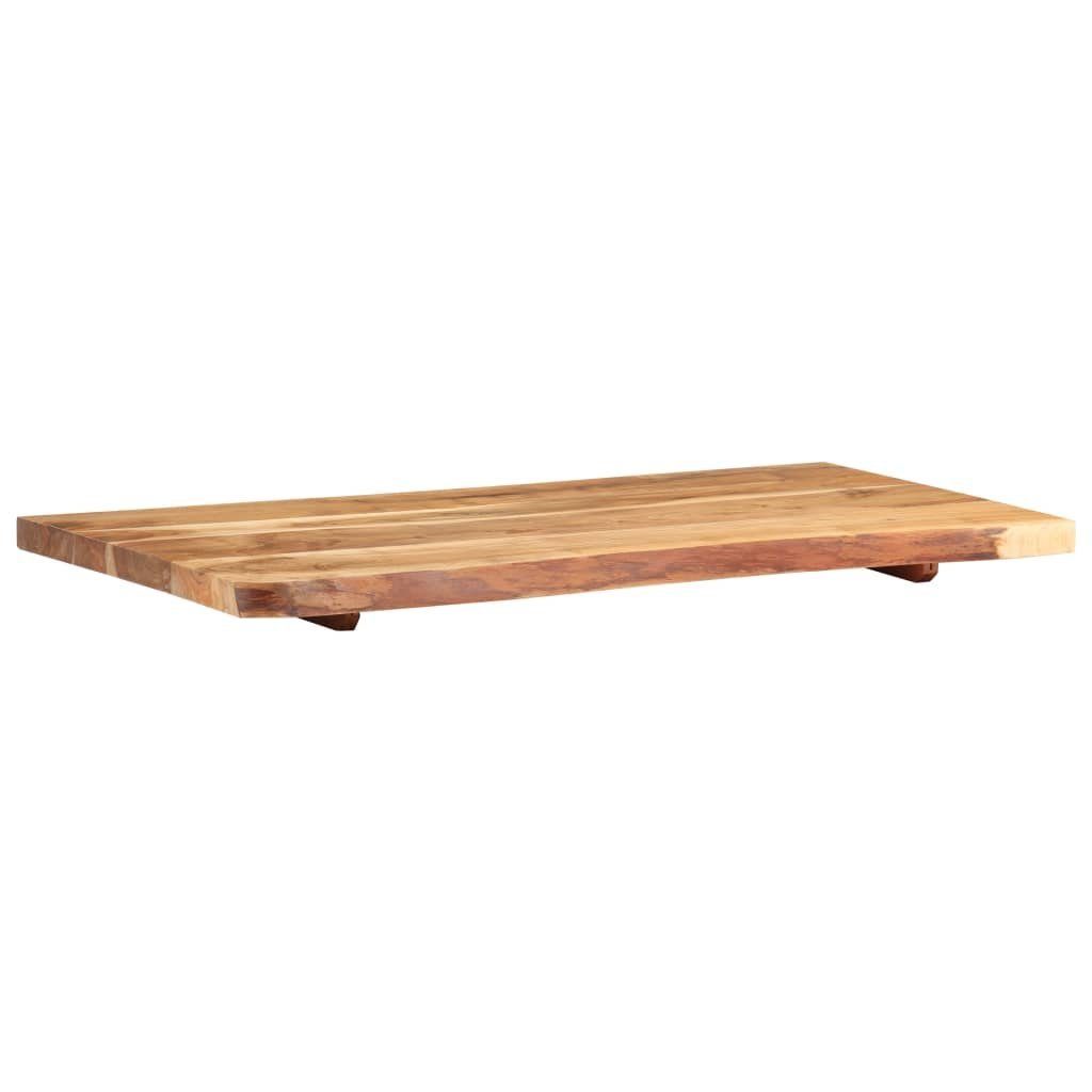 vidaXL Badezimmer-Set Badezimmer-Waschtischplatte Massivholz Akazie 100 x 55 x 3,8 cm