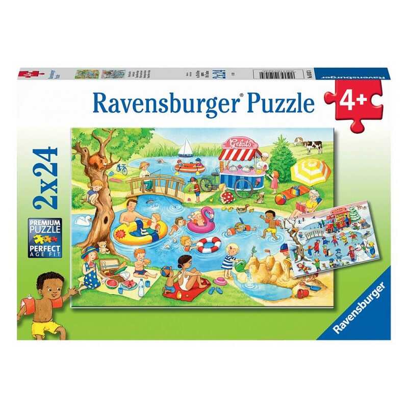 Puzzles Loisirs au lac 2x 24 pièces