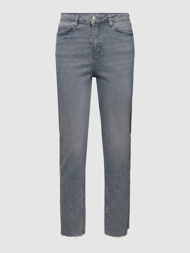 Straight Leg Jeans im 5-Pocket-Design in rauchblau