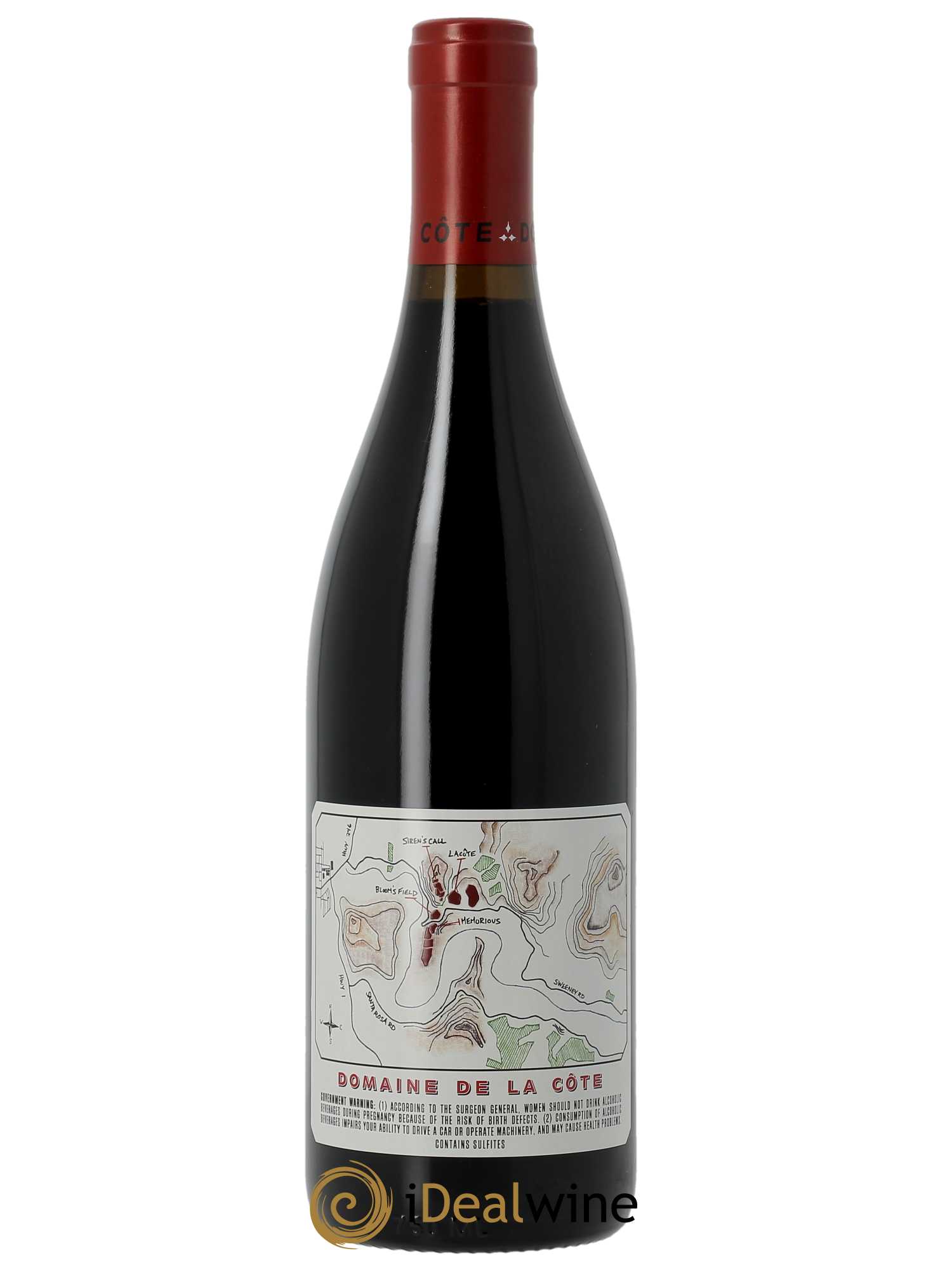 Santa Rita Hills Estate Pinot Noir Domaine de la Côte - Rajat Parr  2021 - Lot de 1 Bouteille