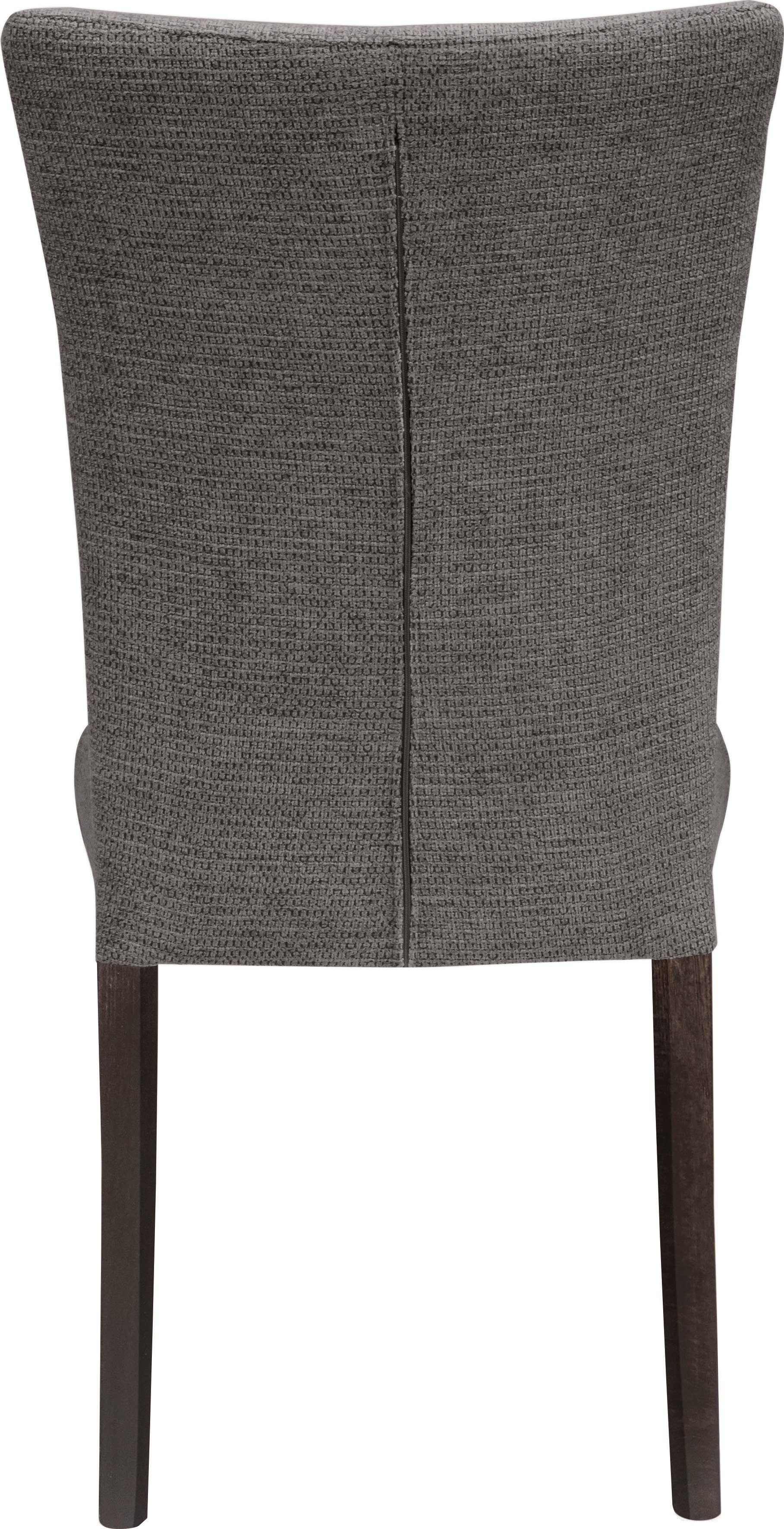 Home affaire 4-Fußstuhl Aspen (Set, 2 St), Beine aus massiver Buche, wengefarben lackiert