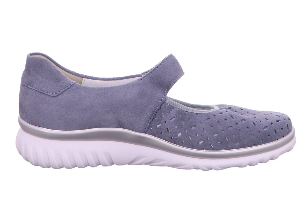 SEMLER Sportliche Slipper blau SAMT-CHEVRO