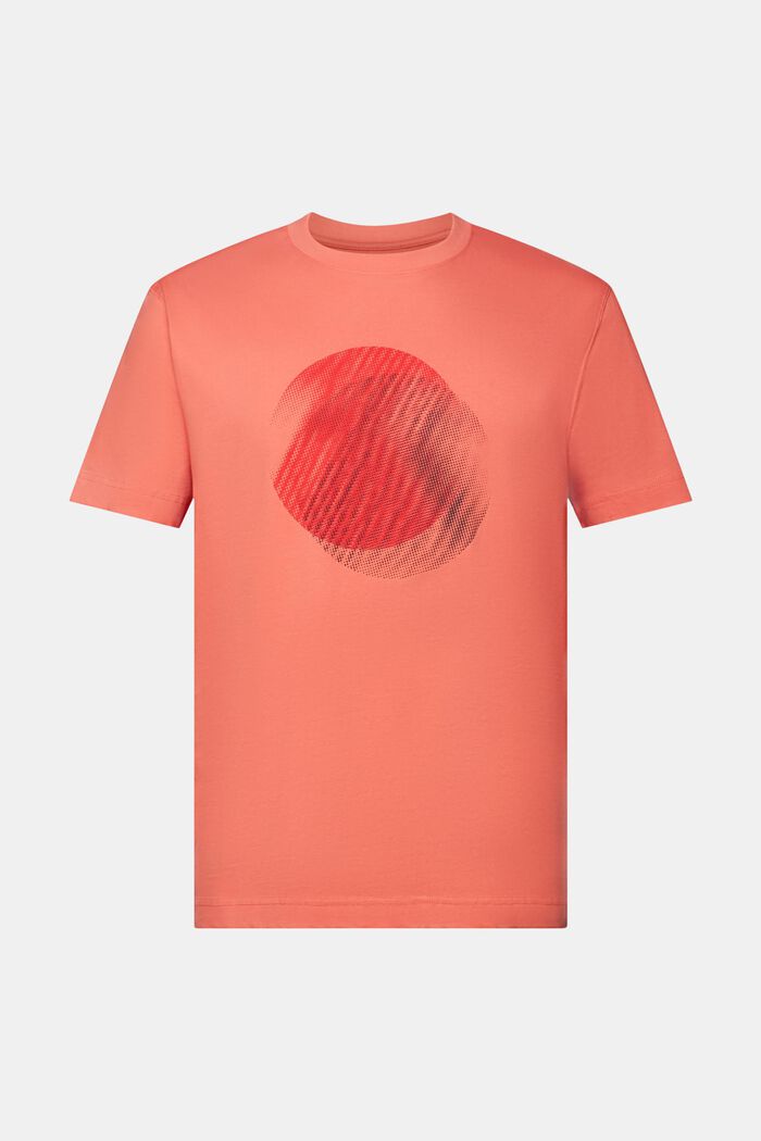 T-Shirt mit Print vorne, 100 % Baumwolle