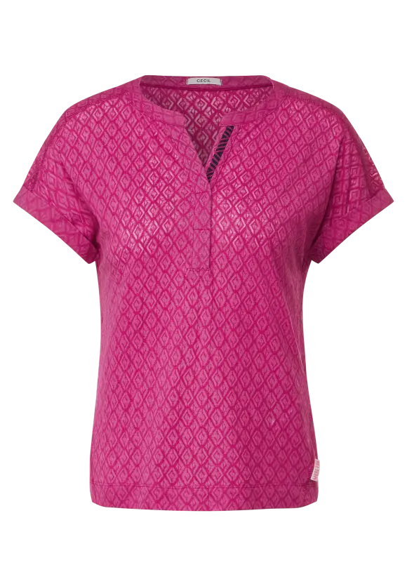 CECIL T-Shirt in Ausbrenner-Optik