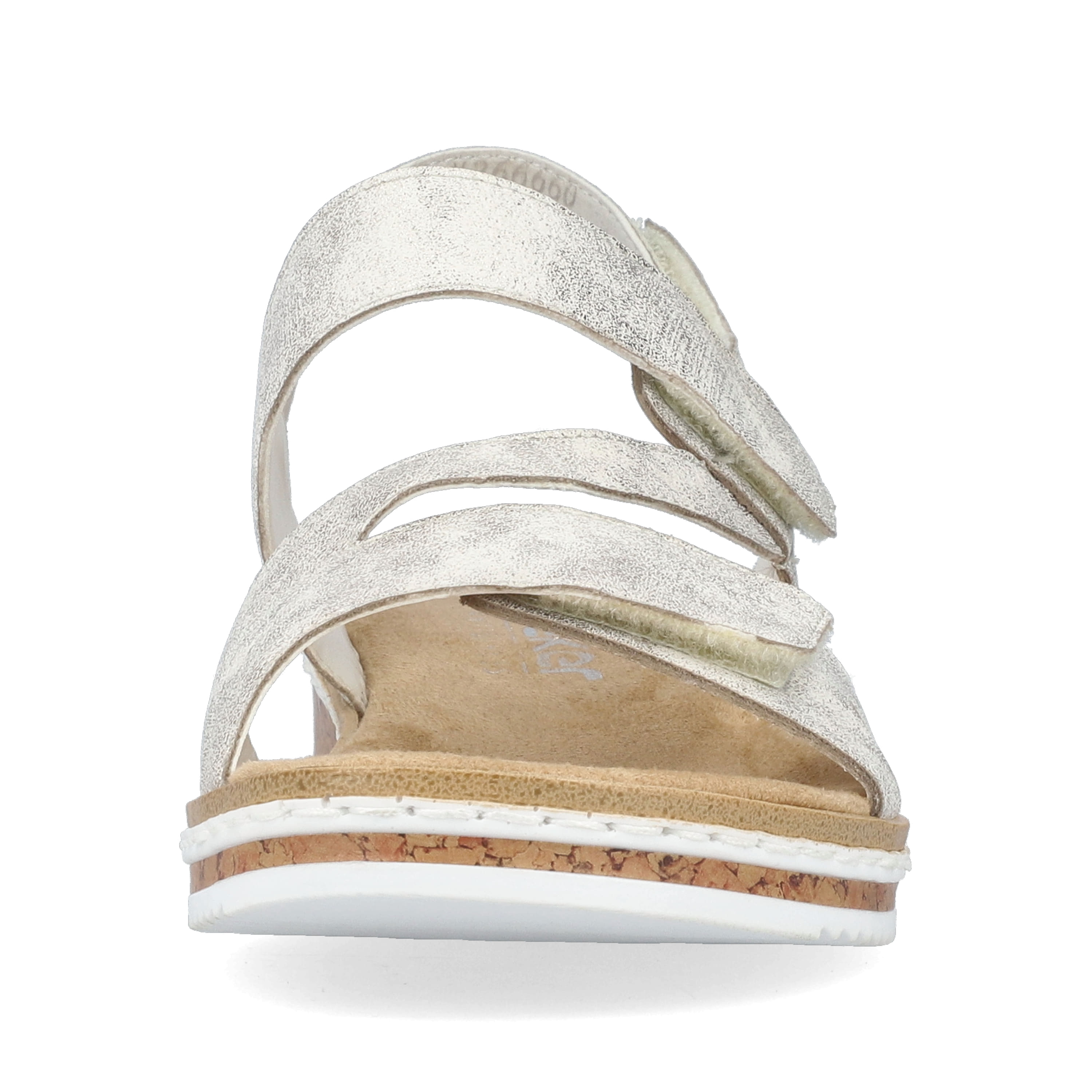 Rieker Damen Keilsandaletten silber-metallic