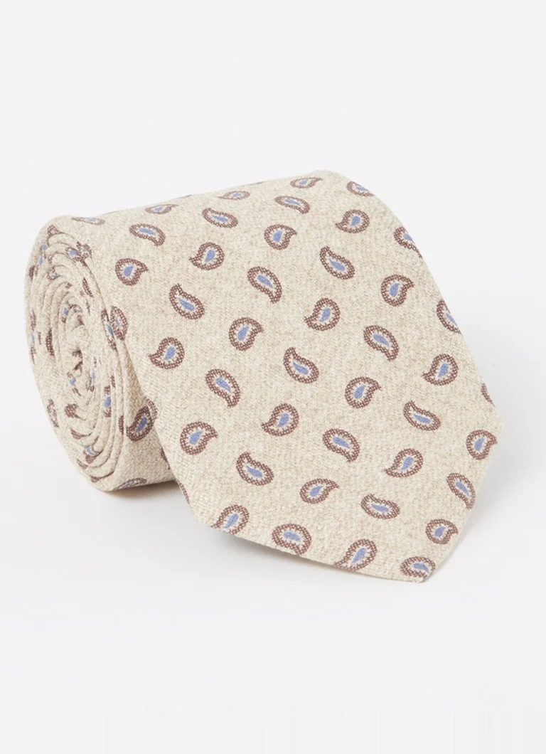 Profuomo Silk tie with paisley design