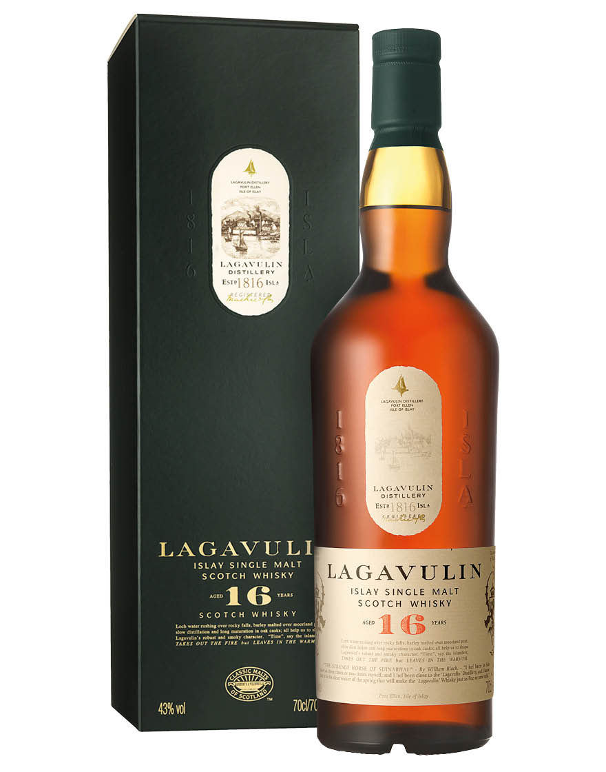 Islay Single Malt Scotch Whisky Aged 16 Years Lagavulin 0,7 ℓ, En Étui
