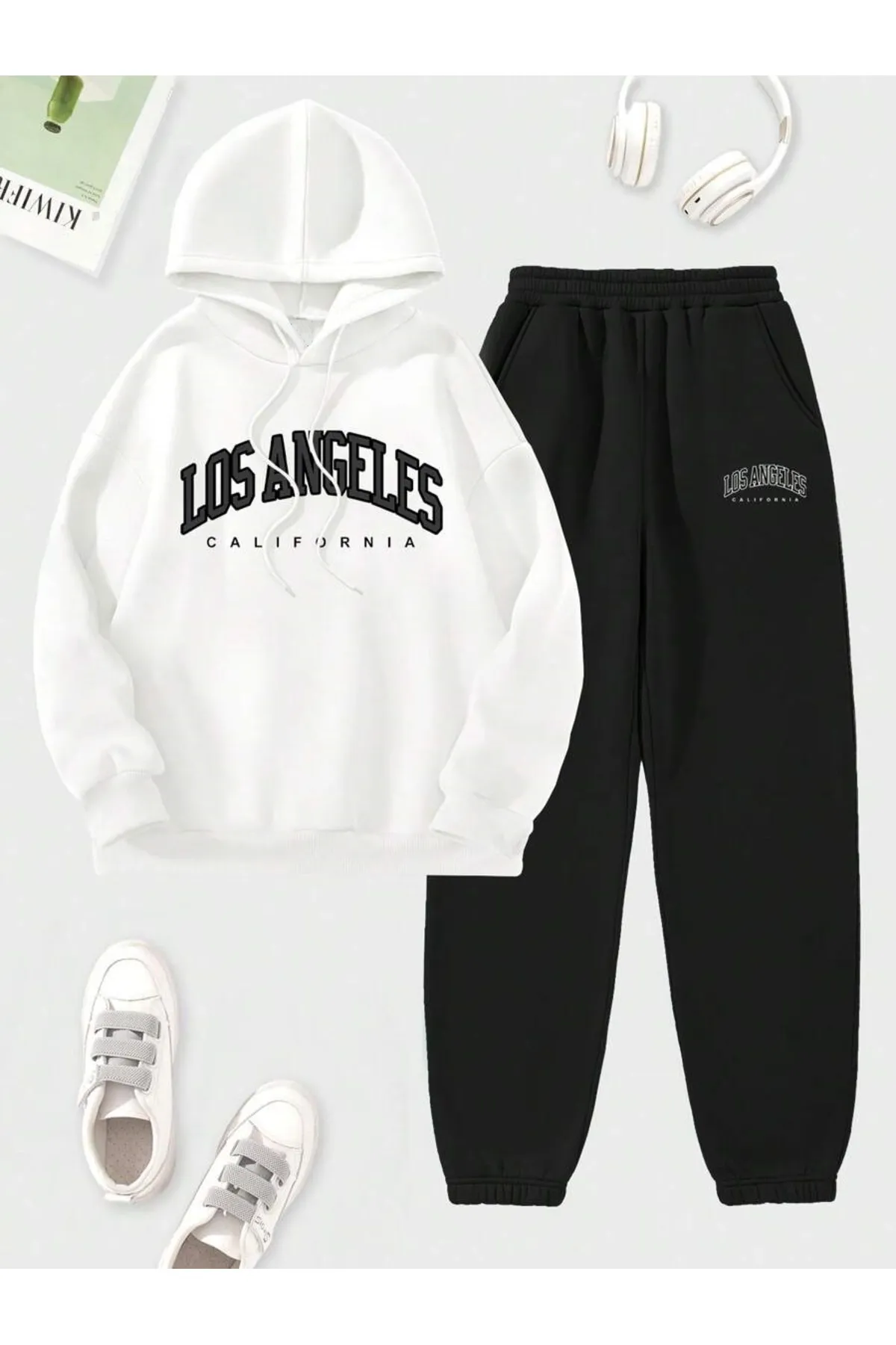 MOONBULL  Sport-Sweatsuit Set - Weiß - Regular Fit
