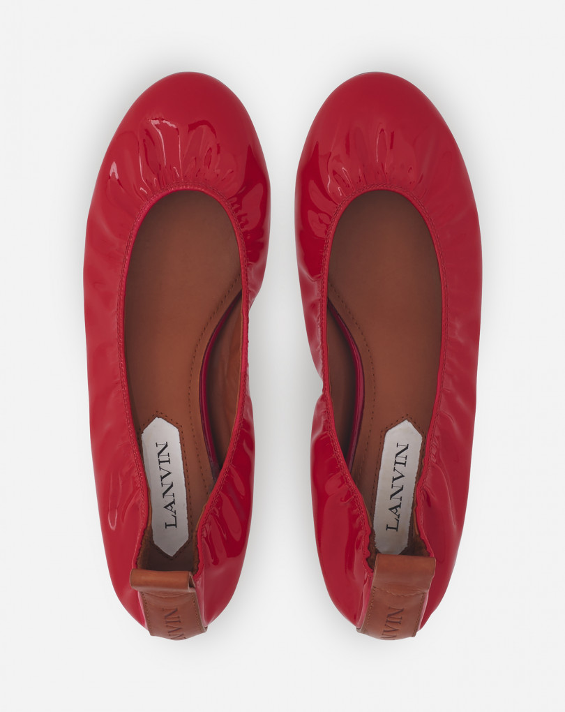 LA BALLERINE EN CUIR BRILLANT