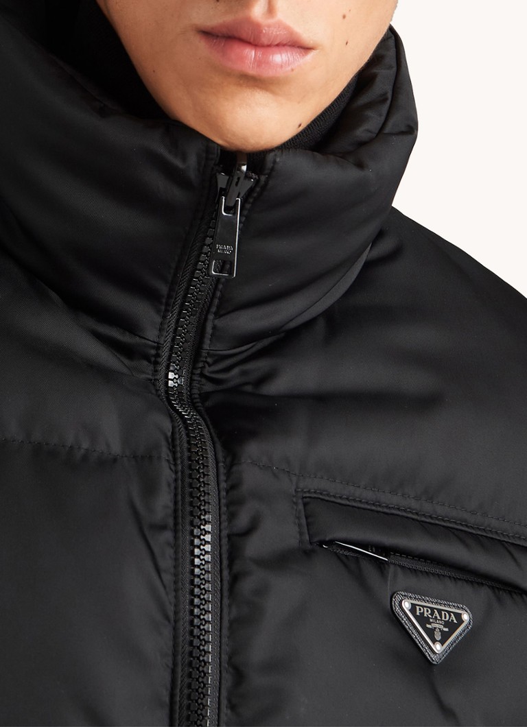 Jachetă reversibilă Prada Re-Nylon Oversize din puf