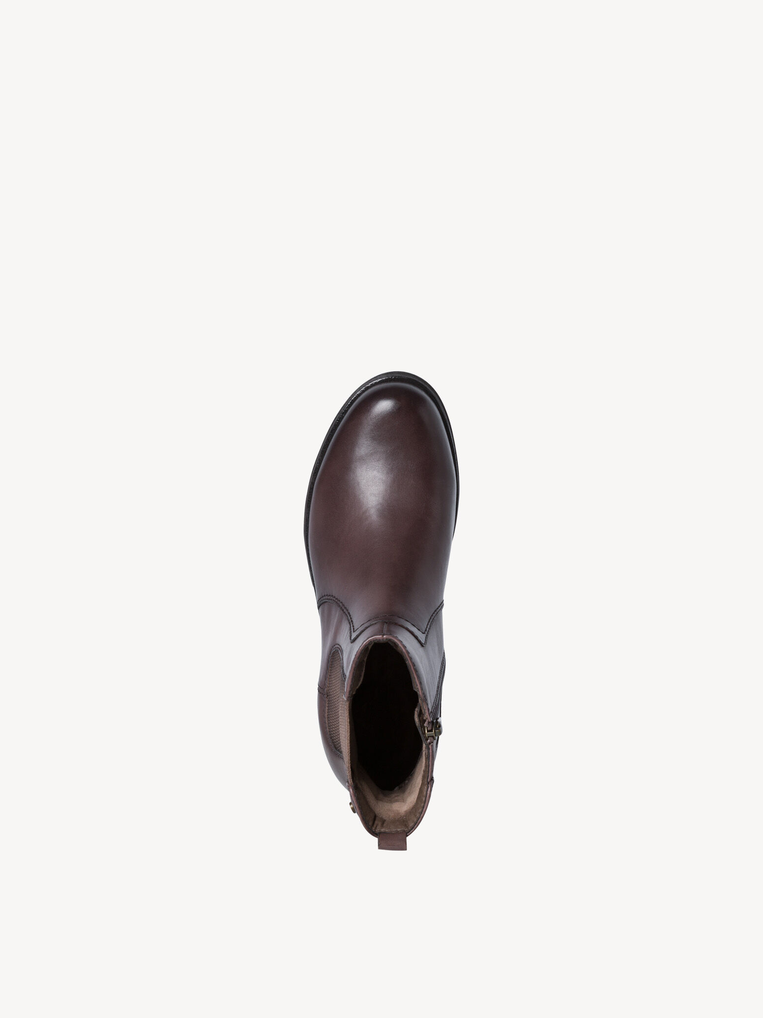 Bottine Chelsea en cuir - marron