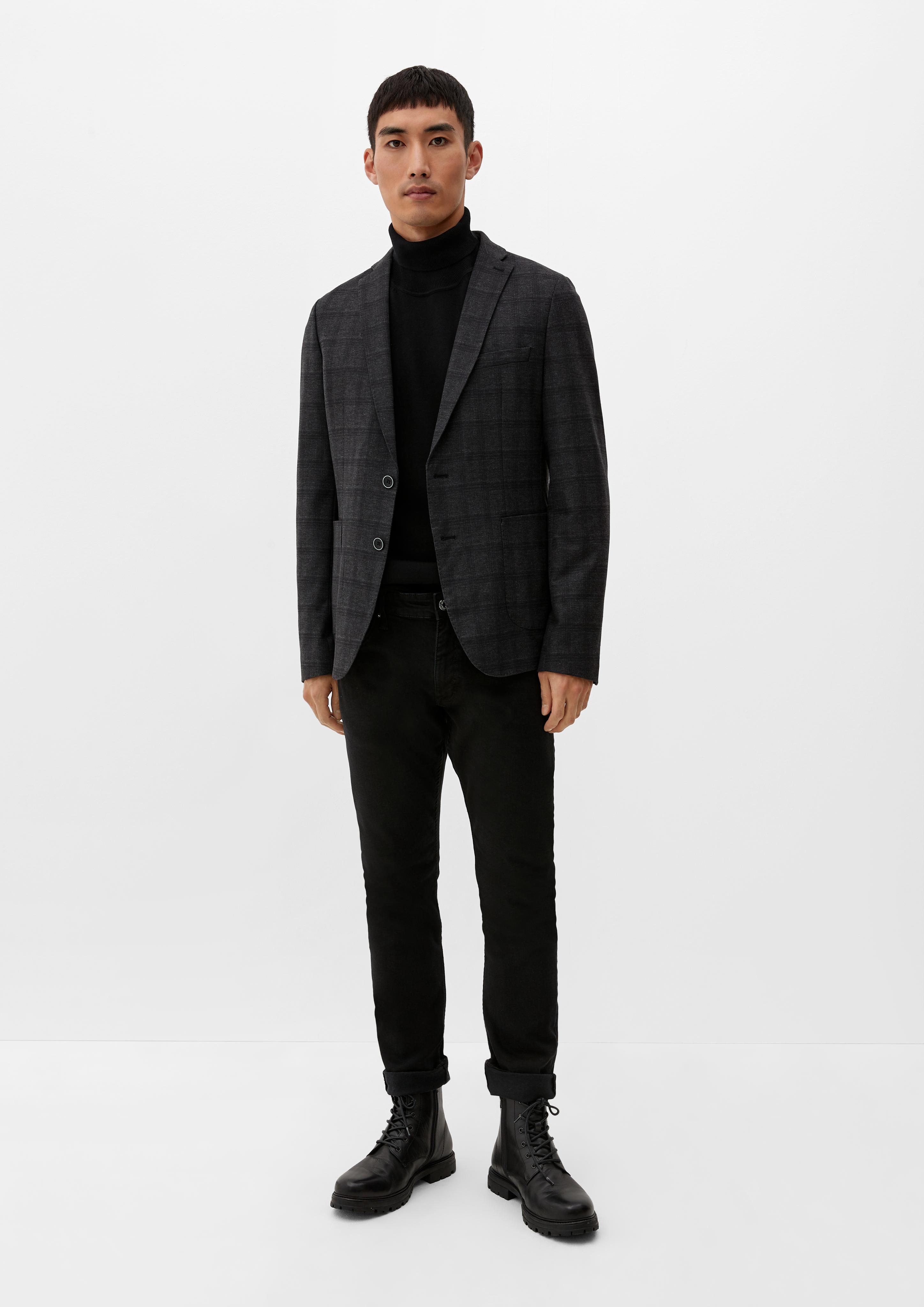 Slim: Sakko mit Karo-Muster  2120648-97N1