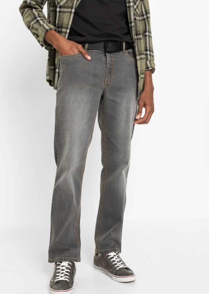 Regular Fit Stretch-Jeans, Straight (2er Pack)