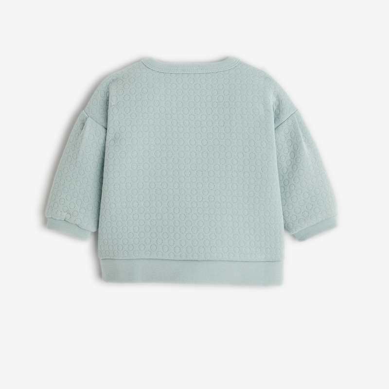 Sweat bébé fille matelassé bleu Catimini