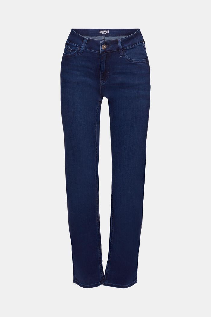 Jeans mit gerader Passform und mittelhohem Bund