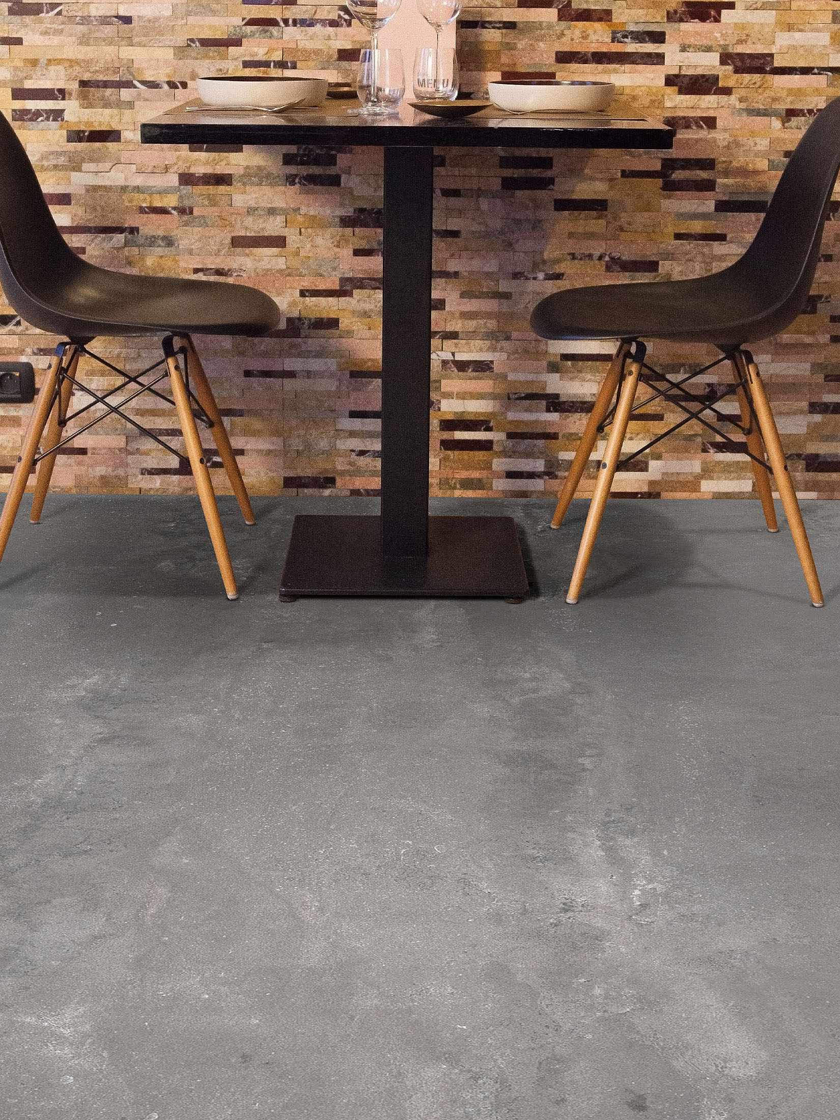Murcia Vinyl-Rollenware, Stone Grey