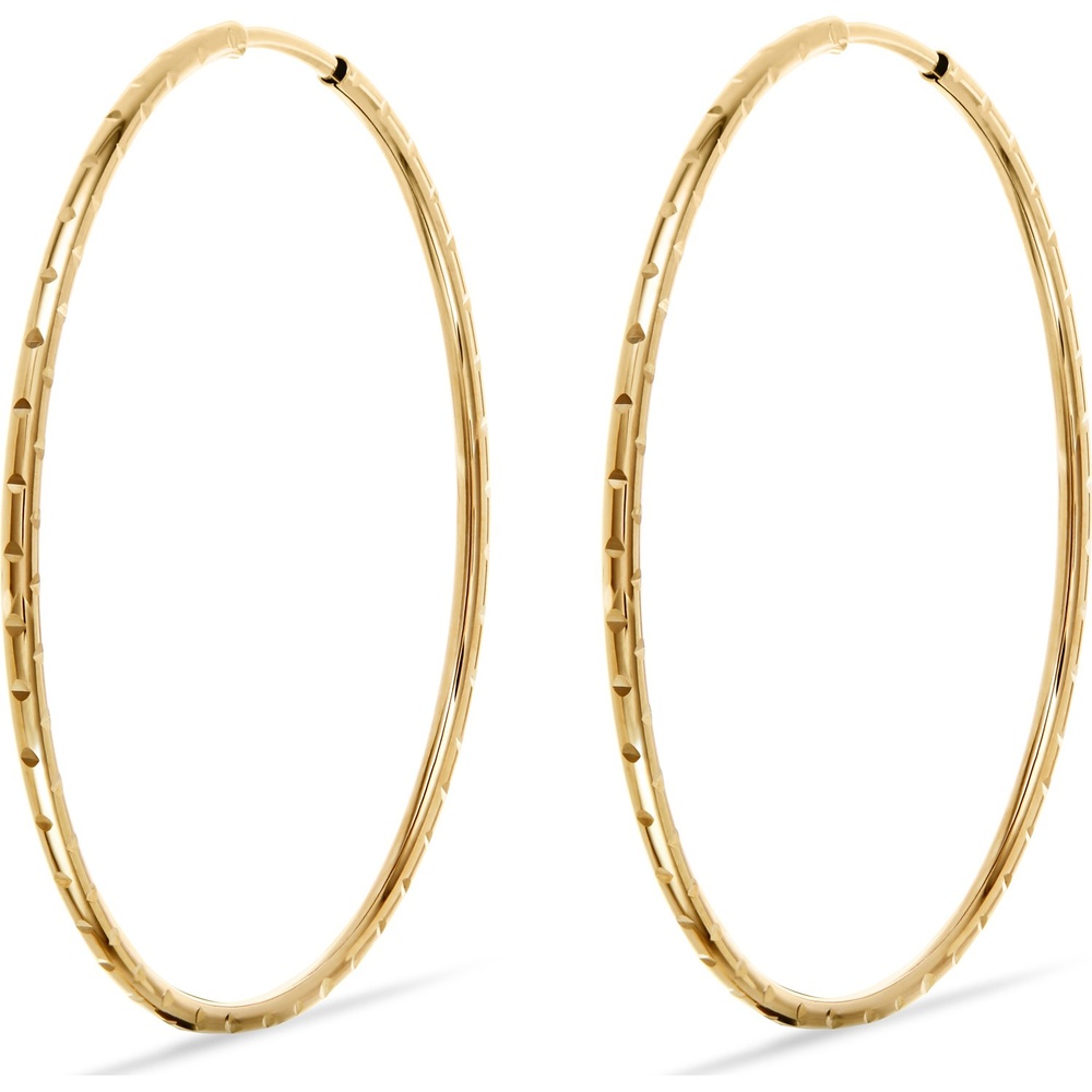 FAVS Créoles 375 Or jaune Boucles d'oreilles
