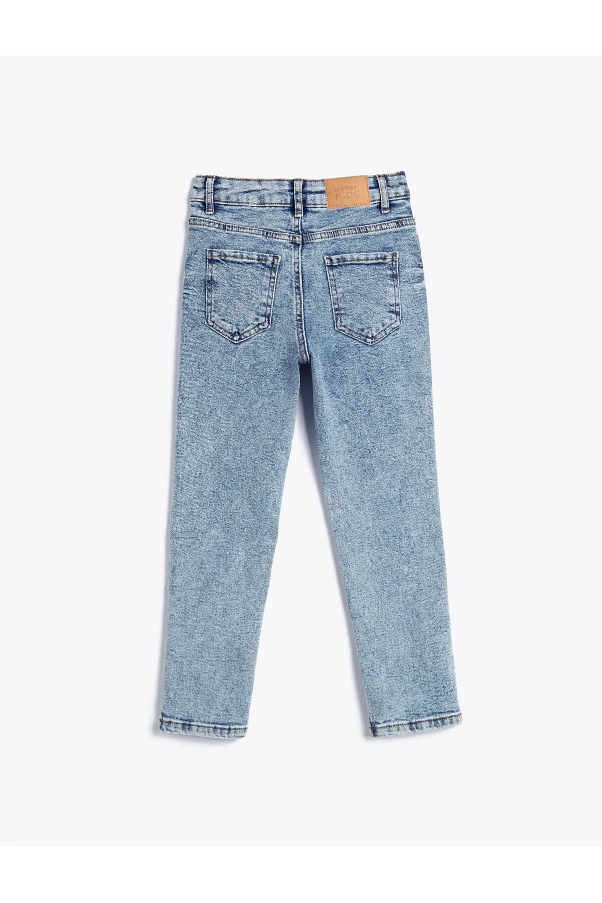 Koton  Jeanshose mit verstellbarem elastischem Bund, engem Bein aus Baumwolle, Tasche – Slim Jeans