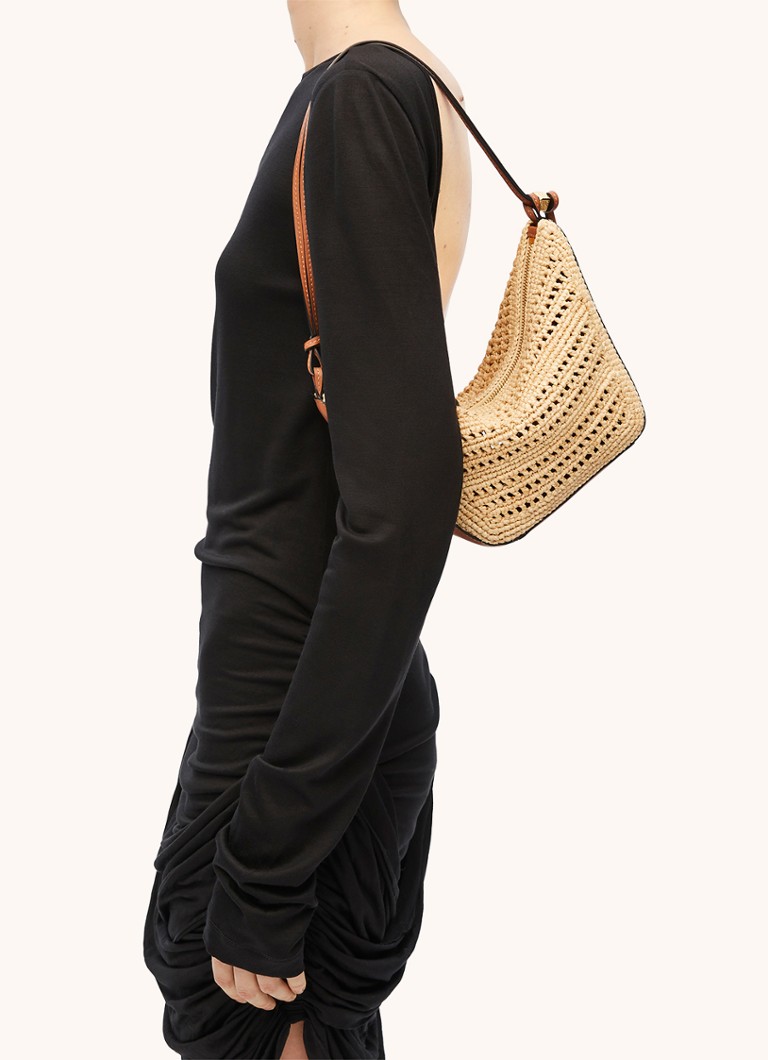 LOEWE Hammock Hobo Mini -olkalaukku vasikannahkayksityiskohdilla