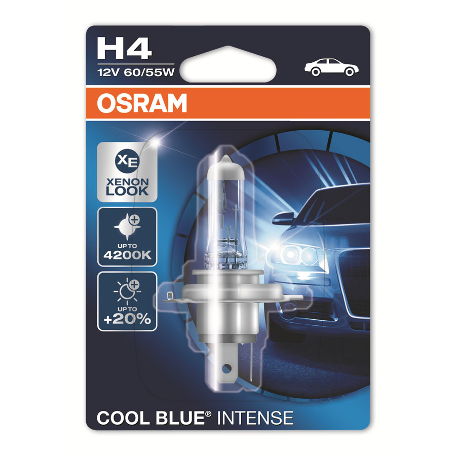 OSRAM Cool Blue Intense H4 Glühlampe, 1 Stück - ATU