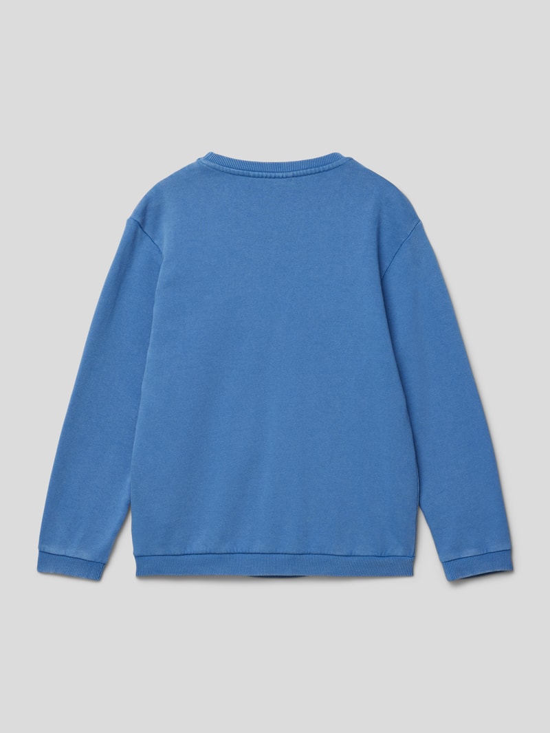 Sweatshirt mit Eingrifftaschen in blau