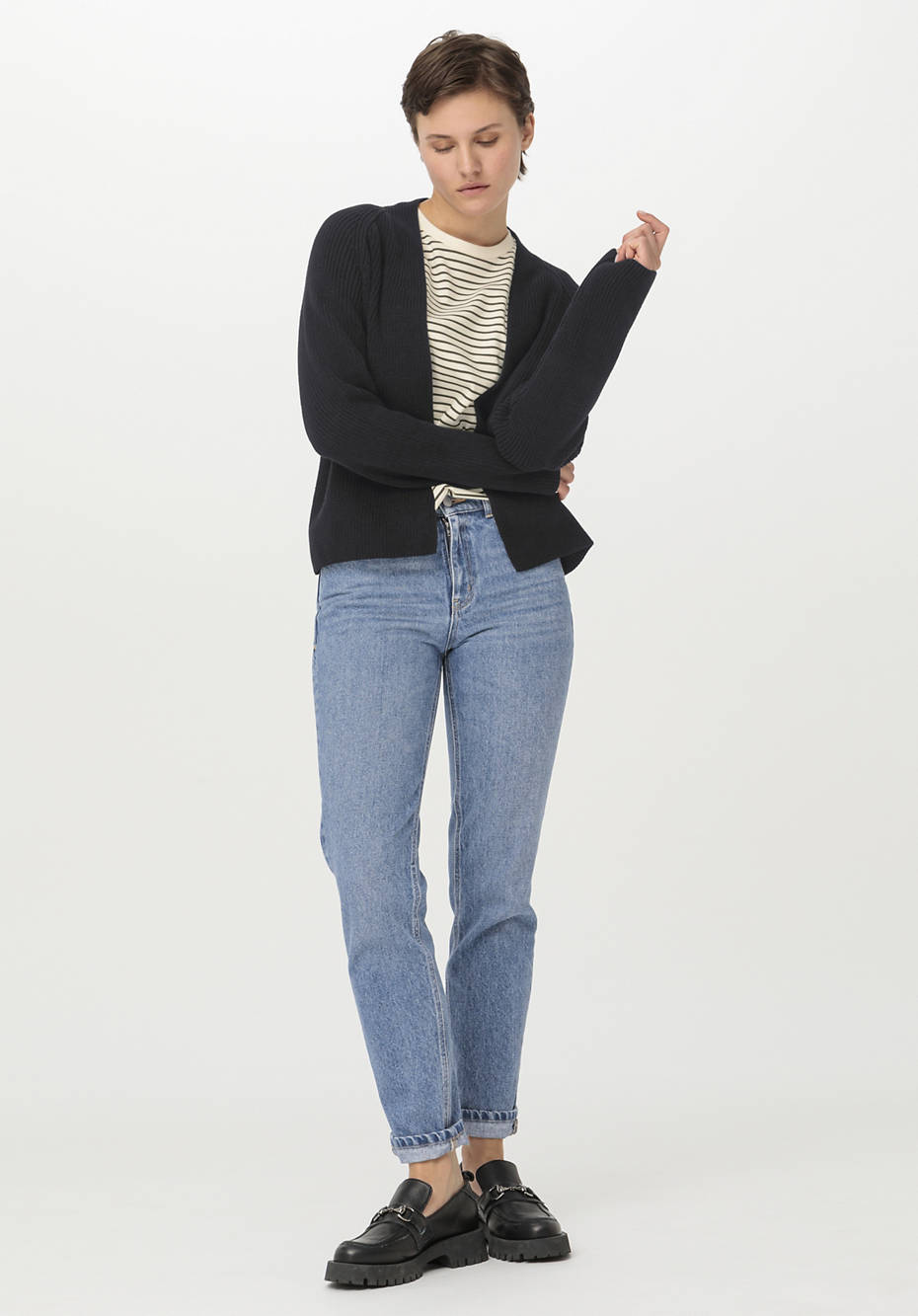 Strickjacke aus reiner Bio-Baumwolle