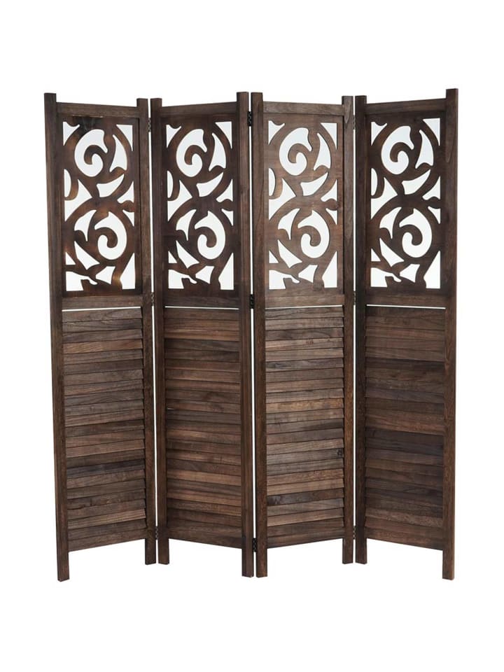 MCW Paravant Izmir mit Ornamente, 170x161x2cm, braun günstig kaufen onesize