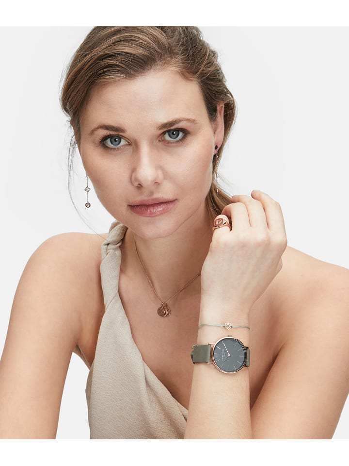 Liebeskind Quarzuhr in Grün/ Roségold günstig kaufen onesize