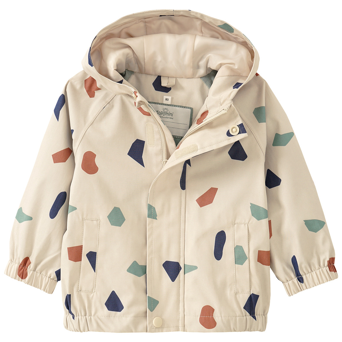 Baby Regenjacke mit grafischem Allover-Print