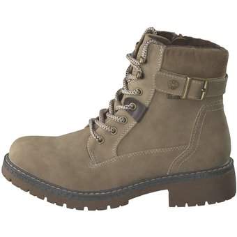 Via della Rosa Schnür Boots in beige