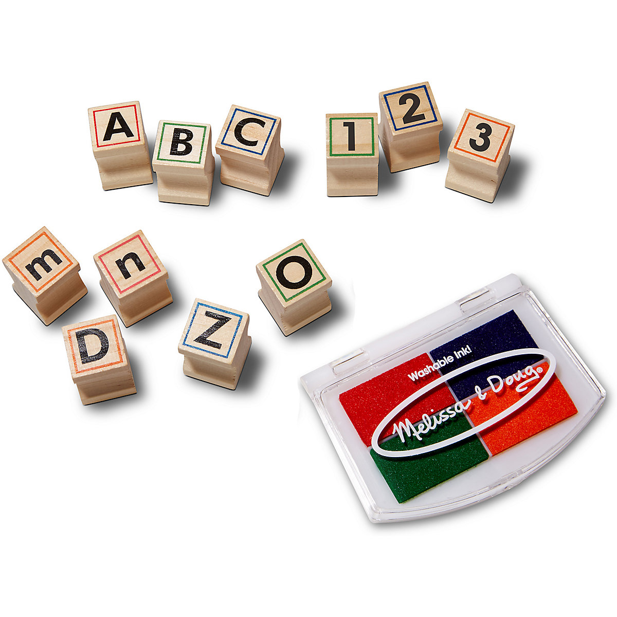 Holzstempelset ABC & 123