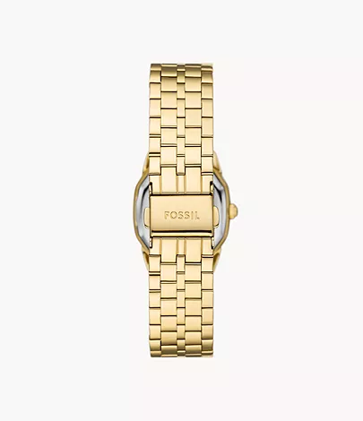 Fossil Uhr Harlow 3-Zeiger-Werk Edelstahl goldfarben