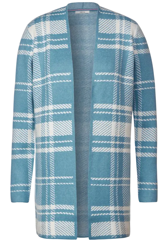 CECIL Karierter Longcardigan