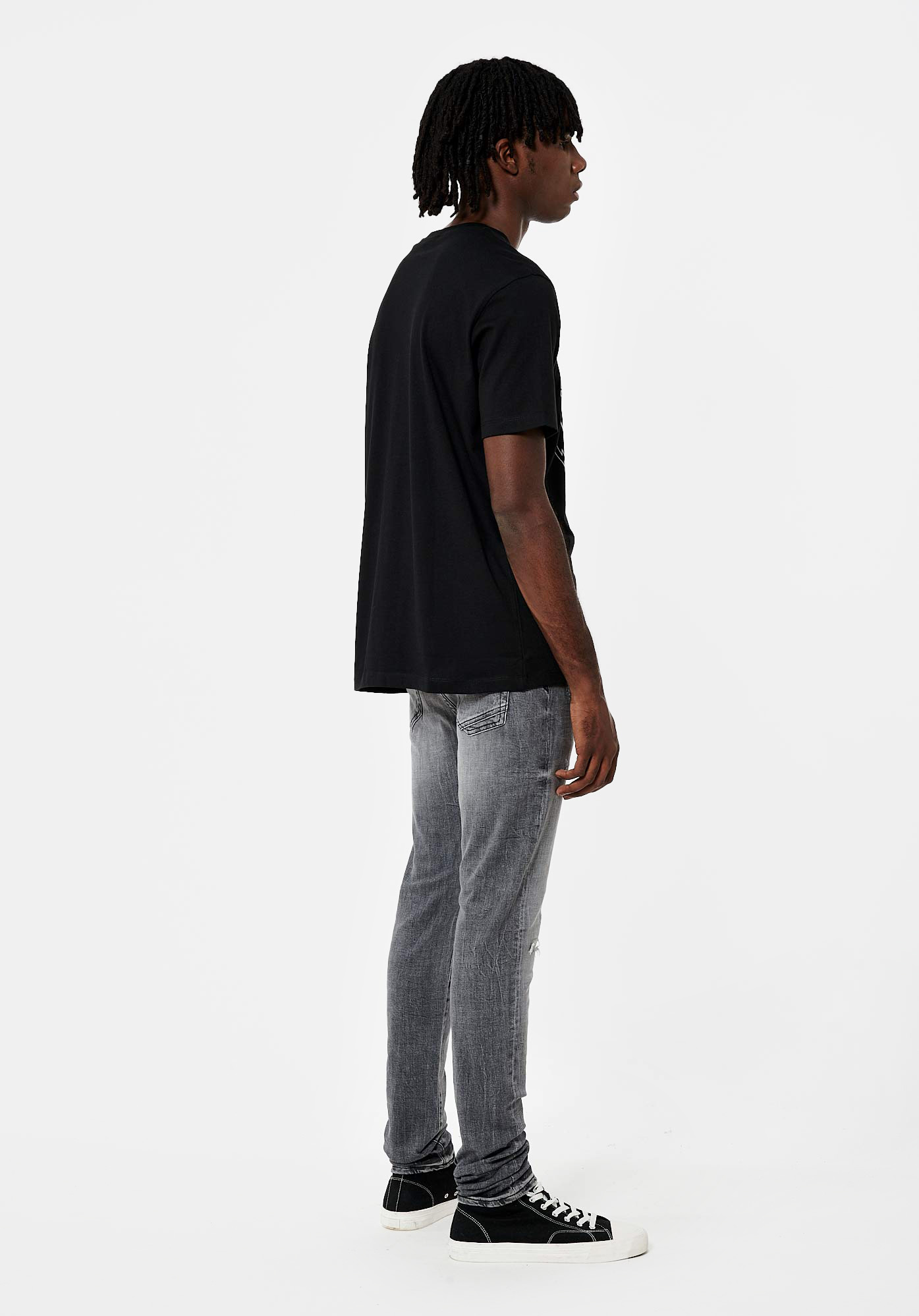 CONOR  T-shirt noir Homme en 100% coton