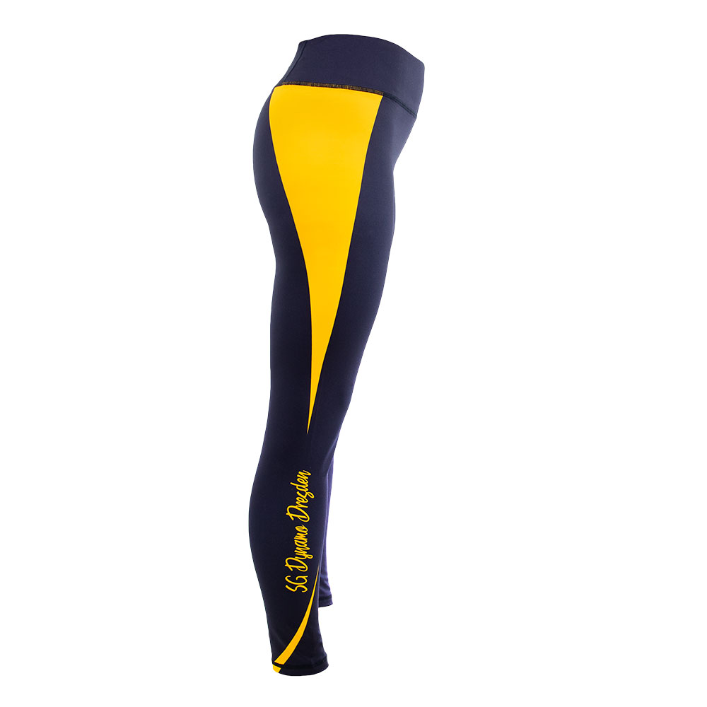 Leggings Streifen schwarz-gelb