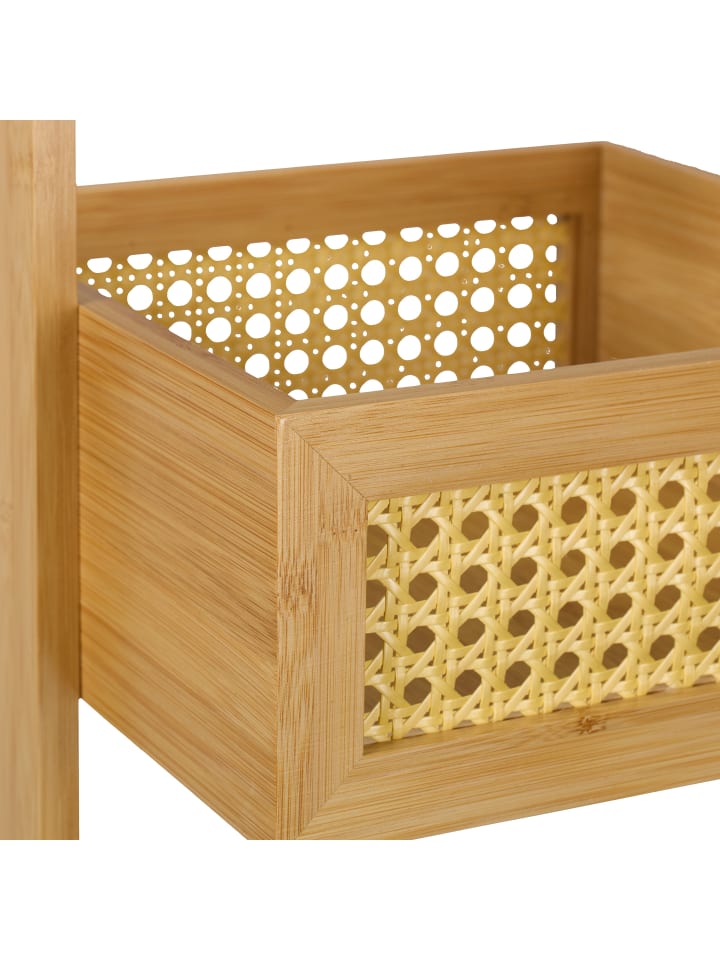 relaxdays Badregal in Natur - (B)27 x (H)83 x (T)26 cm günstig kaufen onesize