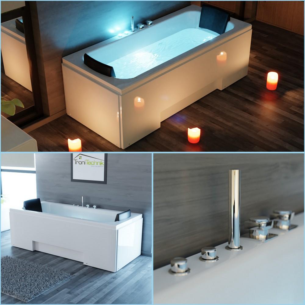 TroniTechnik Whirlpoolbadewanne IOS 170cm x75cm x 60cm