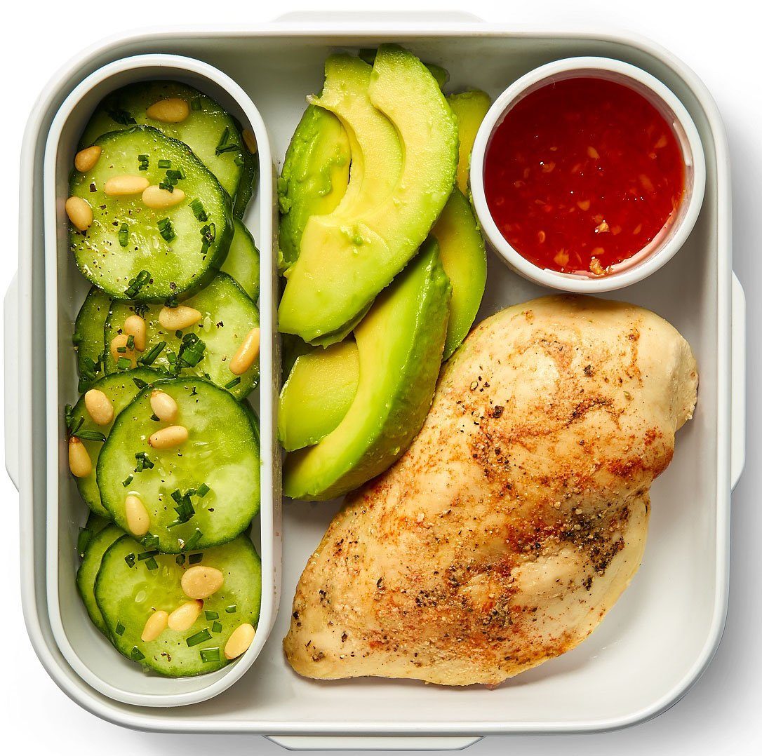 black+blum Lunchbox, Kunststoff, (1-tlg), inklusive Innenbehälter und Saucenbecher, 1000 ml