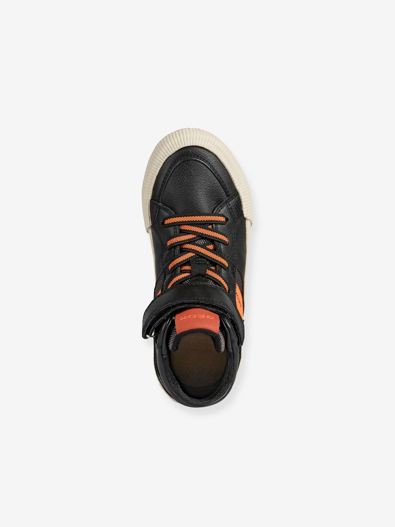 Baskets MID garçon J Alonisso Boy B-GBK GEOX® noir orange
