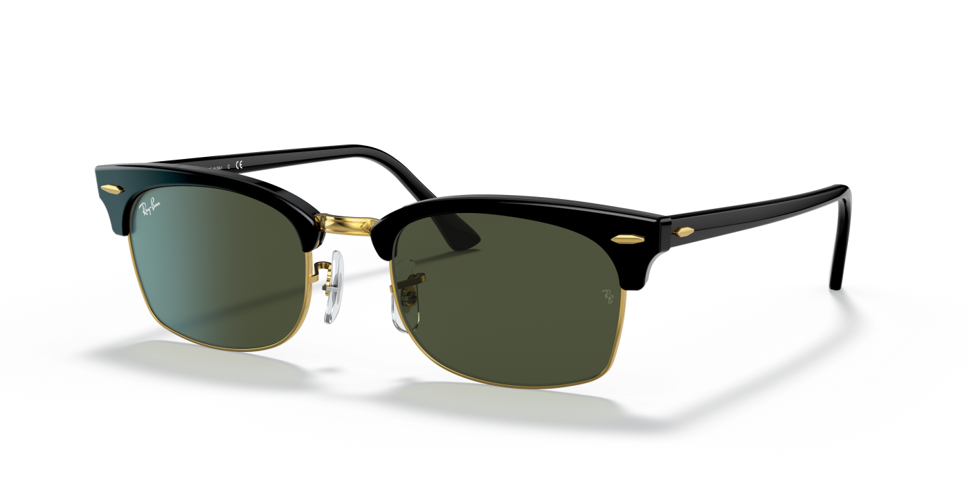 CLUBMASTER SQUARE LEGEND GOLD - Negru Lucios Verde