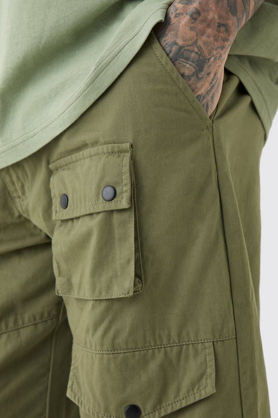 Tall lockere Twill Cargo-Hose