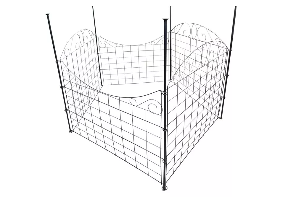 Never Indoor Gartenzäune, Wildzaun, Weidezaun, Forstzaun, Drahtzaun, Knotengeflecht, 77,5 x 64 cm