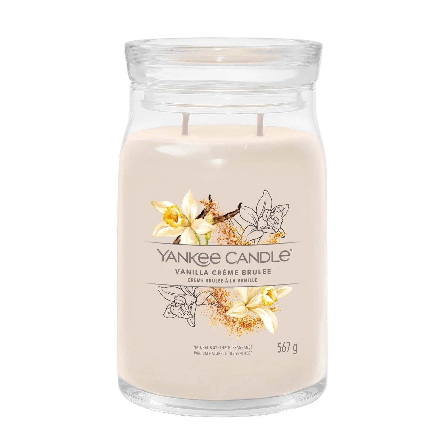 Signature Jar Candles Vanilla Crème Brûlée - Candela Profumata