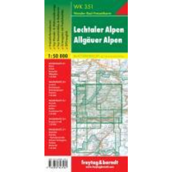 Lechtaler, Allgäuer Alpen 1 : 50 000 - Wanderkarte